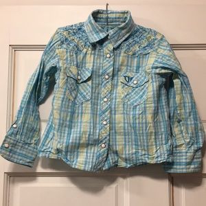 Cowgirl Hardware Button Up Western Shirt - 2T